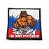 Шеврон на липучке "Не зли русских" (медведь на фоне) фото