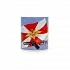 Кружка VS с символикой МВД флаг, фуражка, шеврон. Белая